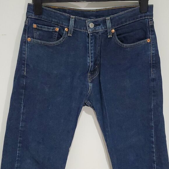 LEVI'S 505 Dark Wash 30x30 Straight Leg Jeans - Picture 2 of 8